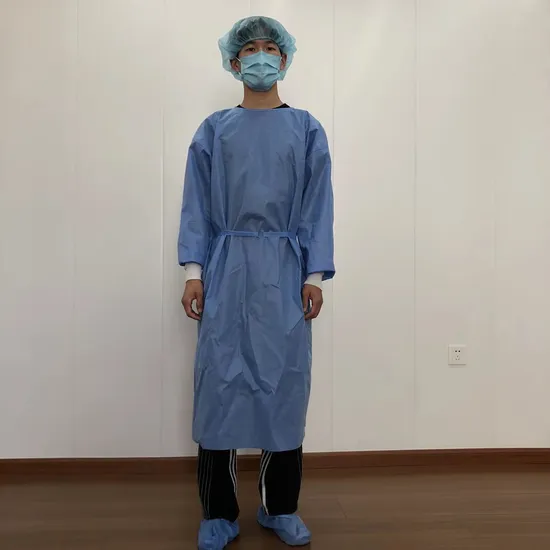 Factory Direct Level 1 2 3 4 Dental Hospital Operation Patient Protective Disposable Nonwoven PP PE CPE Isolation Reinforced Sterile SMS Medical Surgical Gown
