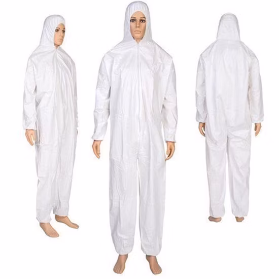 PPE White Type 5 6 Protective Coverall