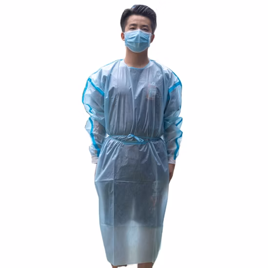 Disposable PP SMS Patient Gown Non Woven Visitor Gowns for General Protection