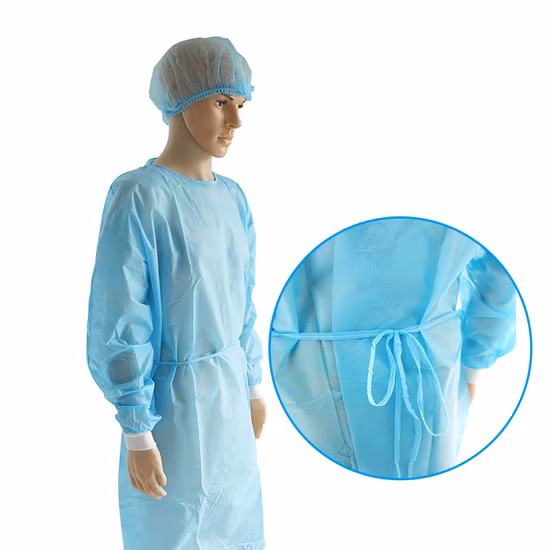 Doctor Uniform Cheap Medical Supply Hospital Protective Clothing Patient Gown Dental Surgical Gowns Waterproof Polypropylene Disposable Isolation Gowns