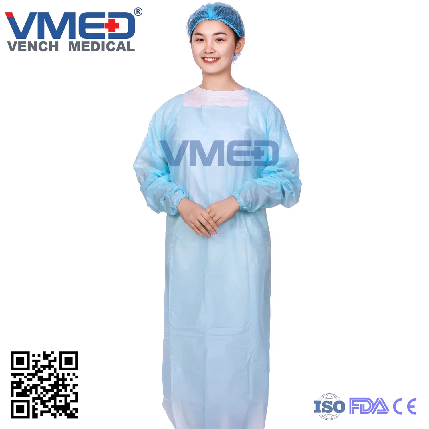 Hospital Use Disposable Visitor Patient Examination Gown Protective Chemo Gown